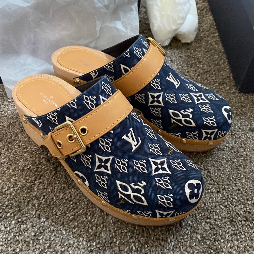 NIB Louis Vuitton Since 1854 Cottage Clog Mule 2cm 38.5